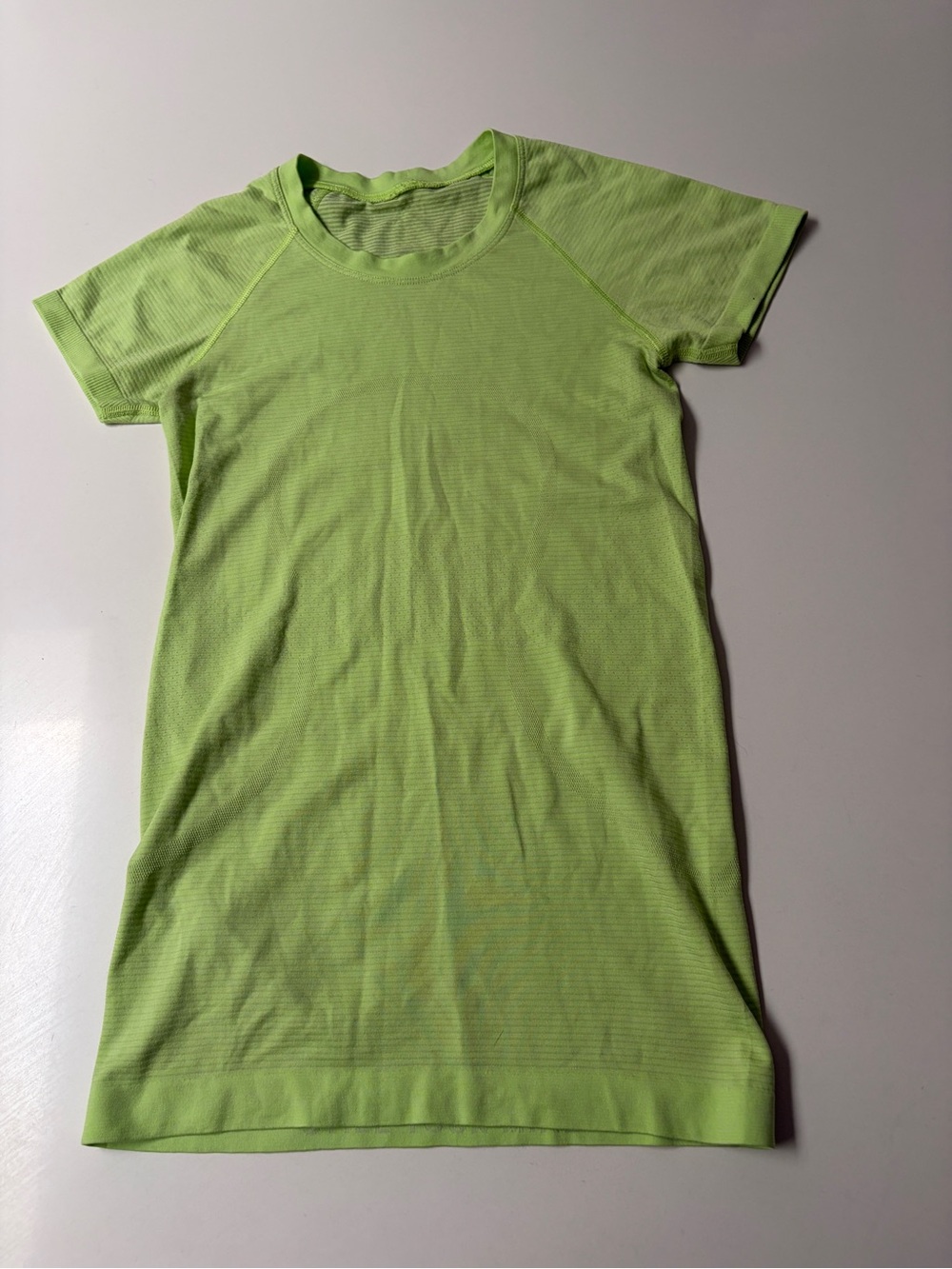 lululemon athletica Neon Green Short Sleeve Performance Tee